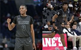 LeBron James' son Bryce James and Shaq's daughter Me'Arah O'Neal share their reaction as Gavin Hightower makes his college decision