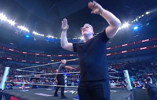 Pat McAfee had a hero's welcome on RAW, but Chad Gable didn't get a televised entrance. (Image Credit: Pat McAfee on X)