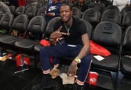 D.C. Young Fly at the Celebrities Attend Los Angeles Clippers v Atlanta Hawks - Source: Getty