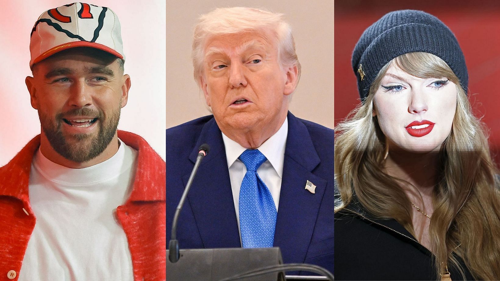Travis Kelce reportedly &quot;livid&quot; at Donald Trump over negative Taylor Swift comments (Image Credit: GETTY)