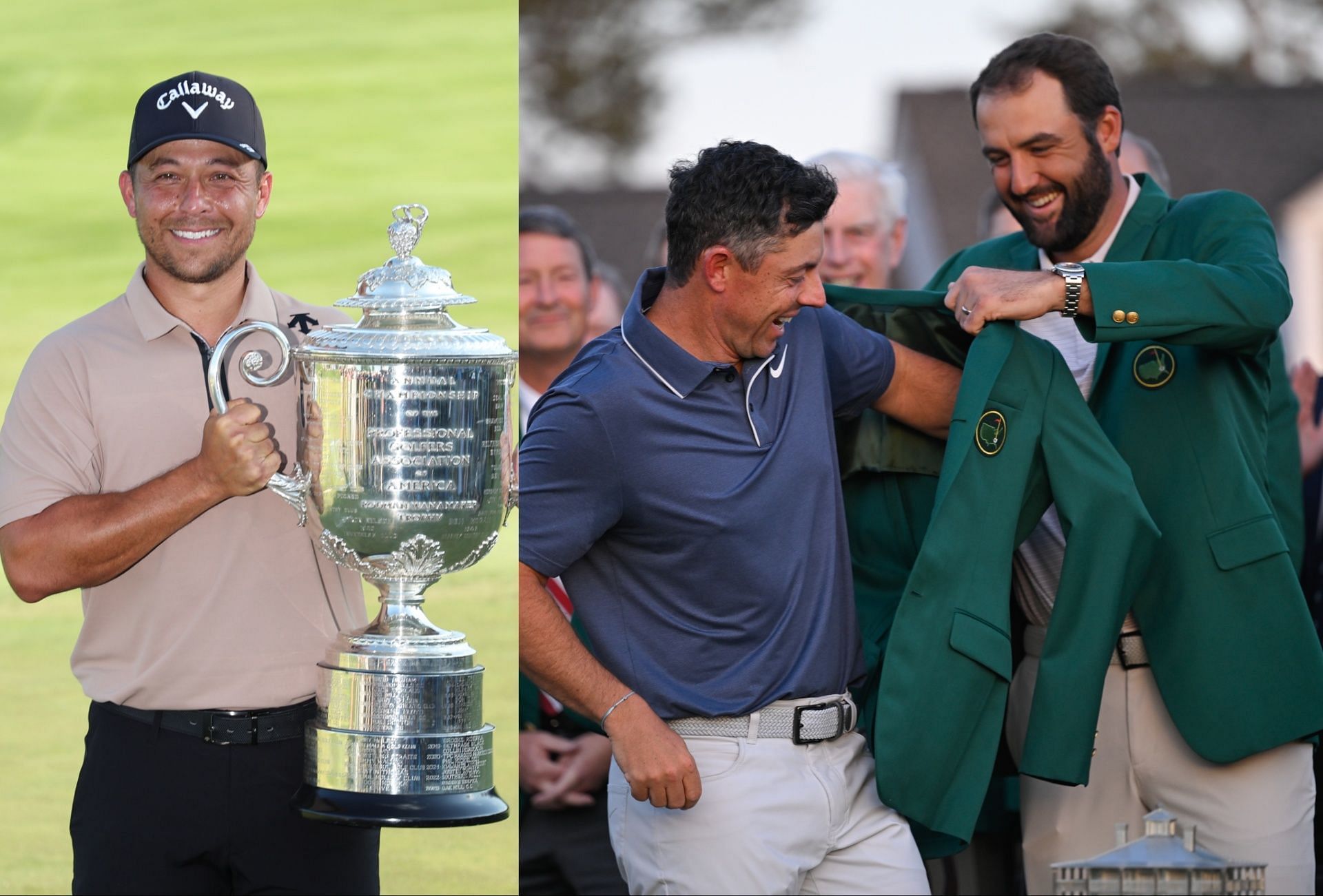 Scottie Scheffler, Schauffele and McIlroy at PGA Championship