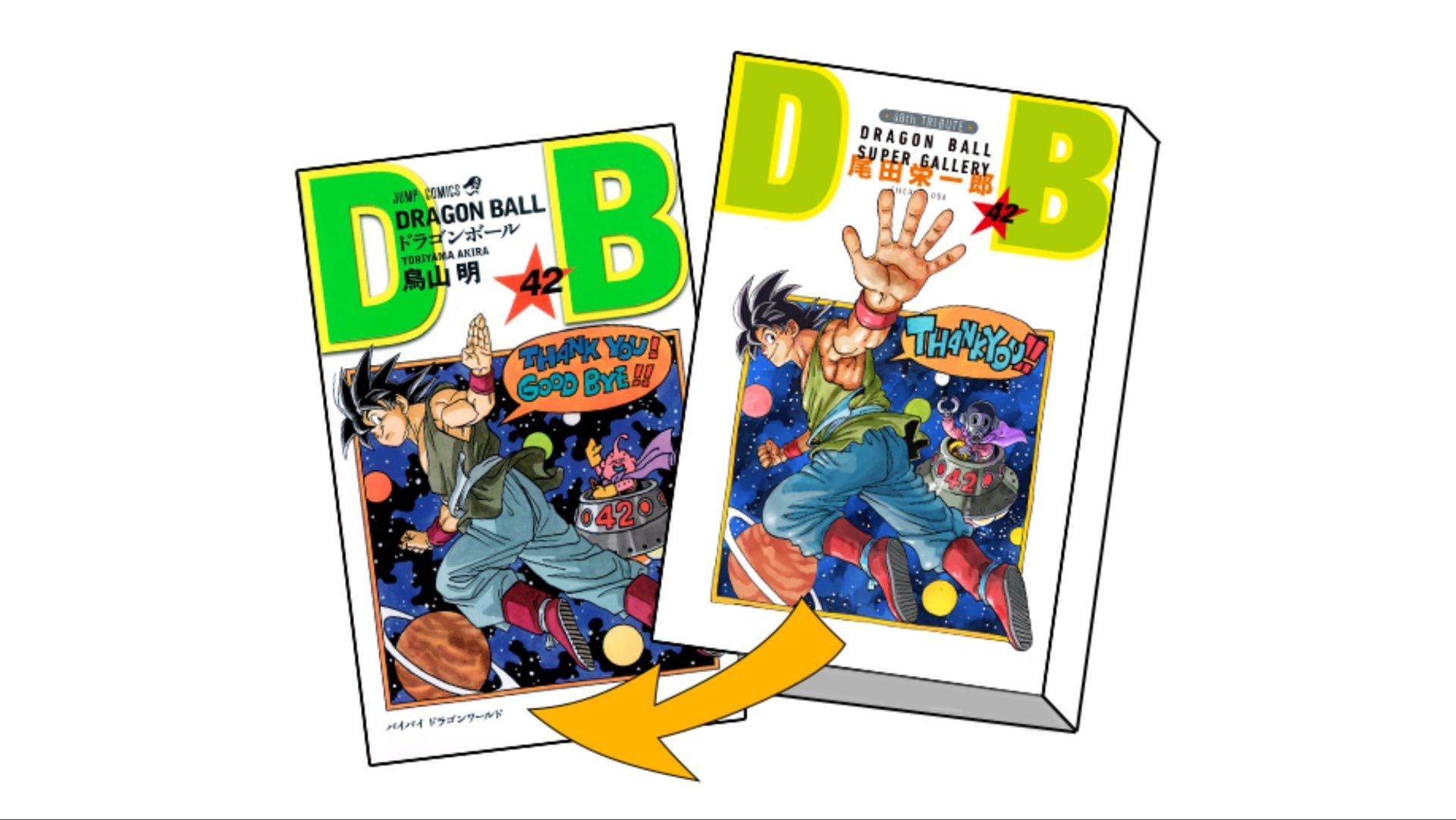 Shounen Jump releases all Dragon Ball 40th Anniversary project volume covers in a special manga set