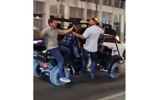 Patrick Mahomes and Brittany spotted in crowded golf cart days after fatal incident, Instagram