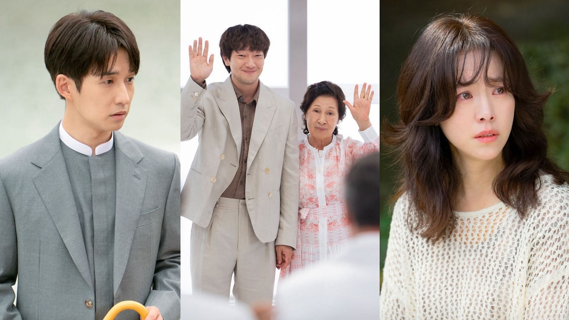 Kim Hye-ja, Son Suk-ku, Ryu Deok-hwan, and Han Ji-min in Heavenly Ever After (Image via Instagram/@jtbcdrama, Kisskh)