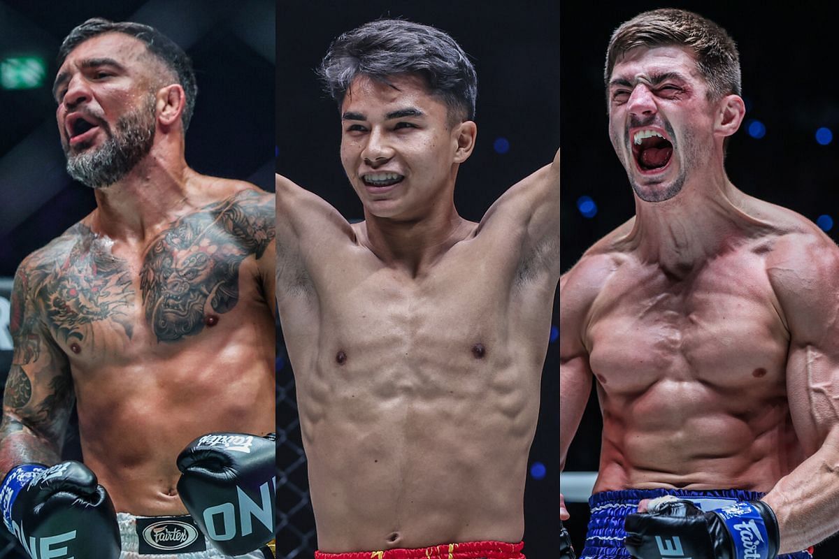 From left to right: Denis Puric, Johan Ghazali, Jacob Smith | Image by ONE Championship
