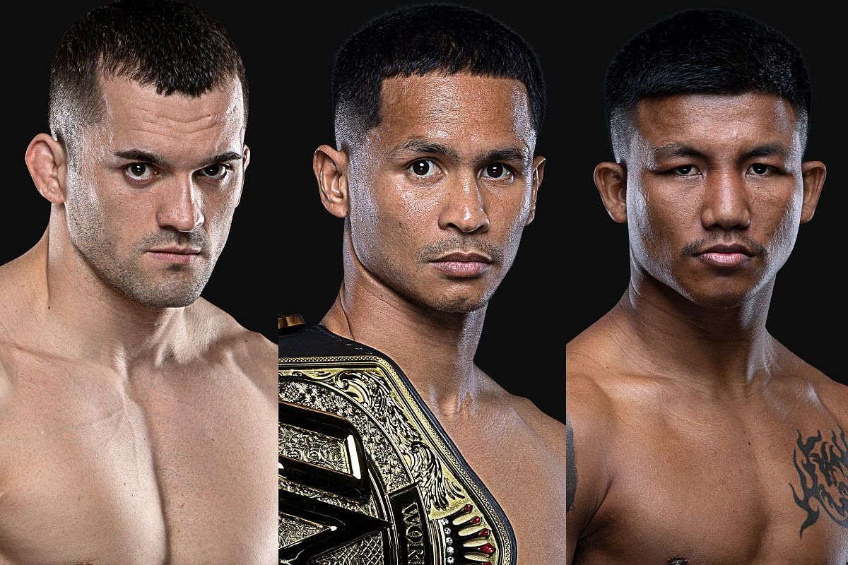 From L-R: Roberto Soldic, Superbon, Rodtang [Photos via: ONE Championship]