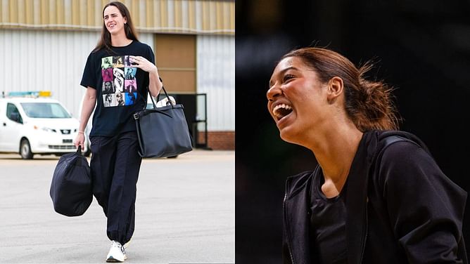 Iowa’s Jada Gyamfi shares post of Caitlin Clark repping Taylor Swift in special pre-game t-shirt
