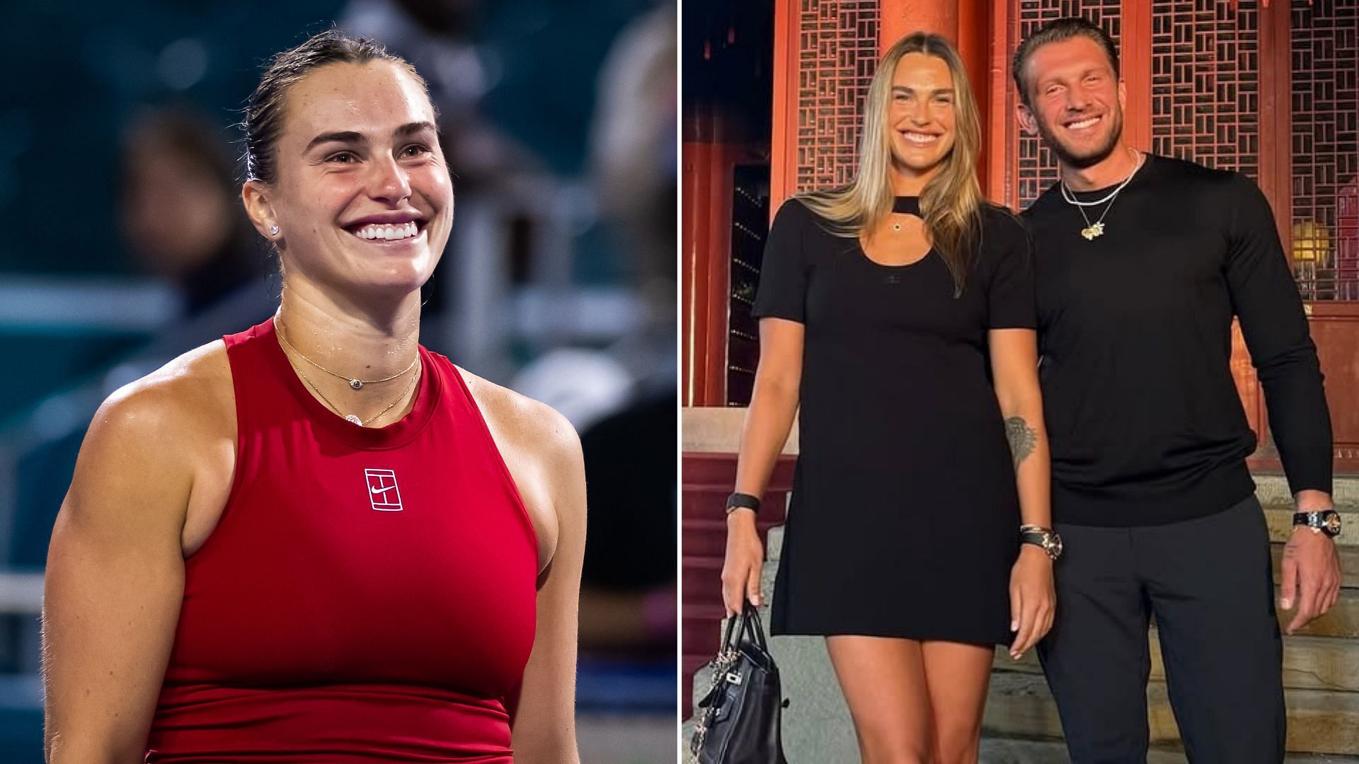 Aryna Sabalenka celebrates birthday with boyfriend (R)- Source: Getty and Instagram