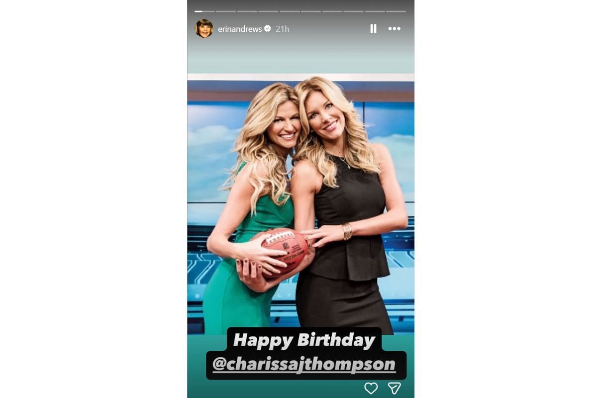 Erin Andrews oceňuje svoje puto s dievčaťom Charissou Thompsonovej na 42. výročie Foxa, Instagram, Instagram