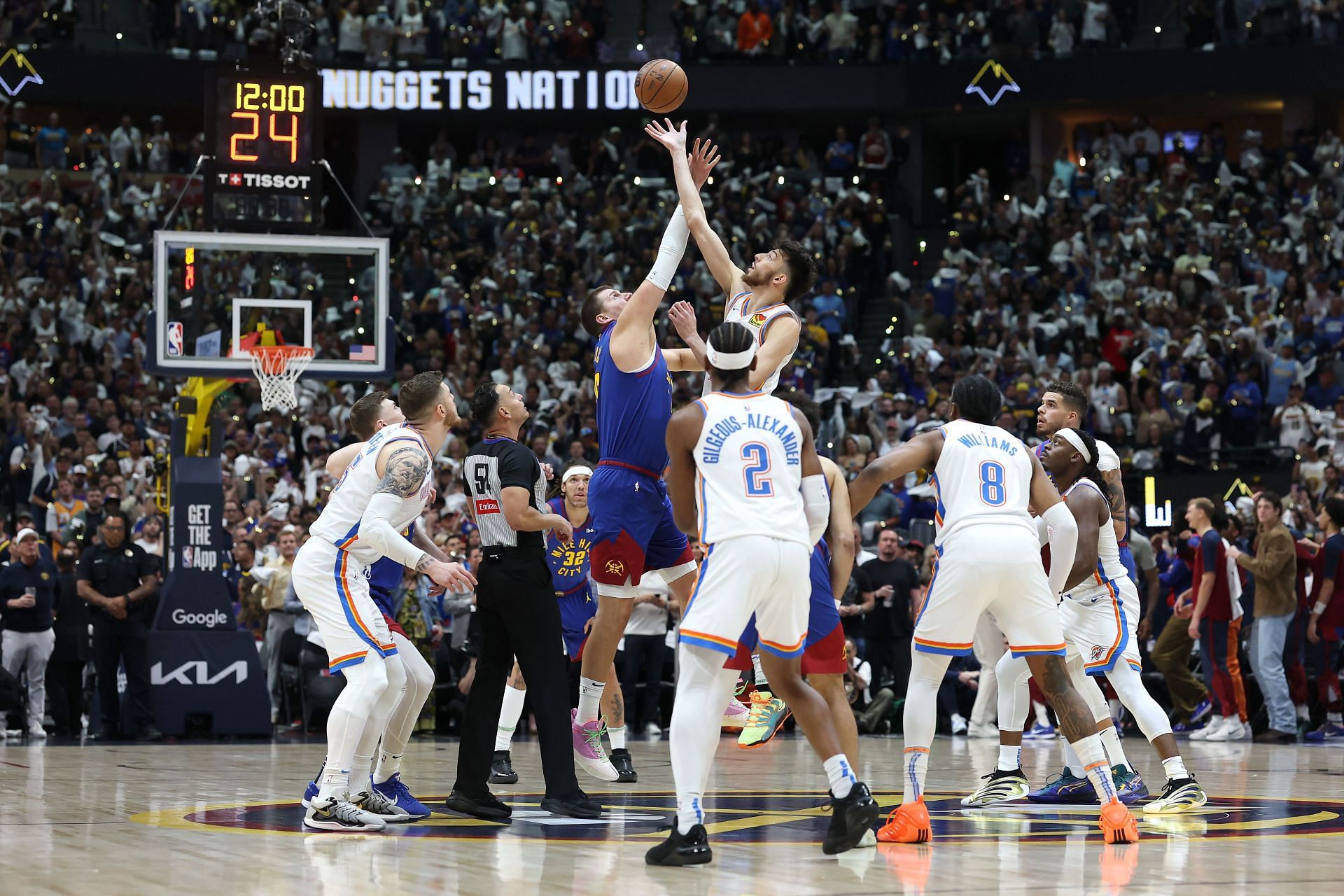 Oklahoma City Thunder v Denver Nuggets - Game Three - Source: Getty