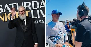 Legendary TV icon David Letterman shares broadcasting tips with IndyCar analyst