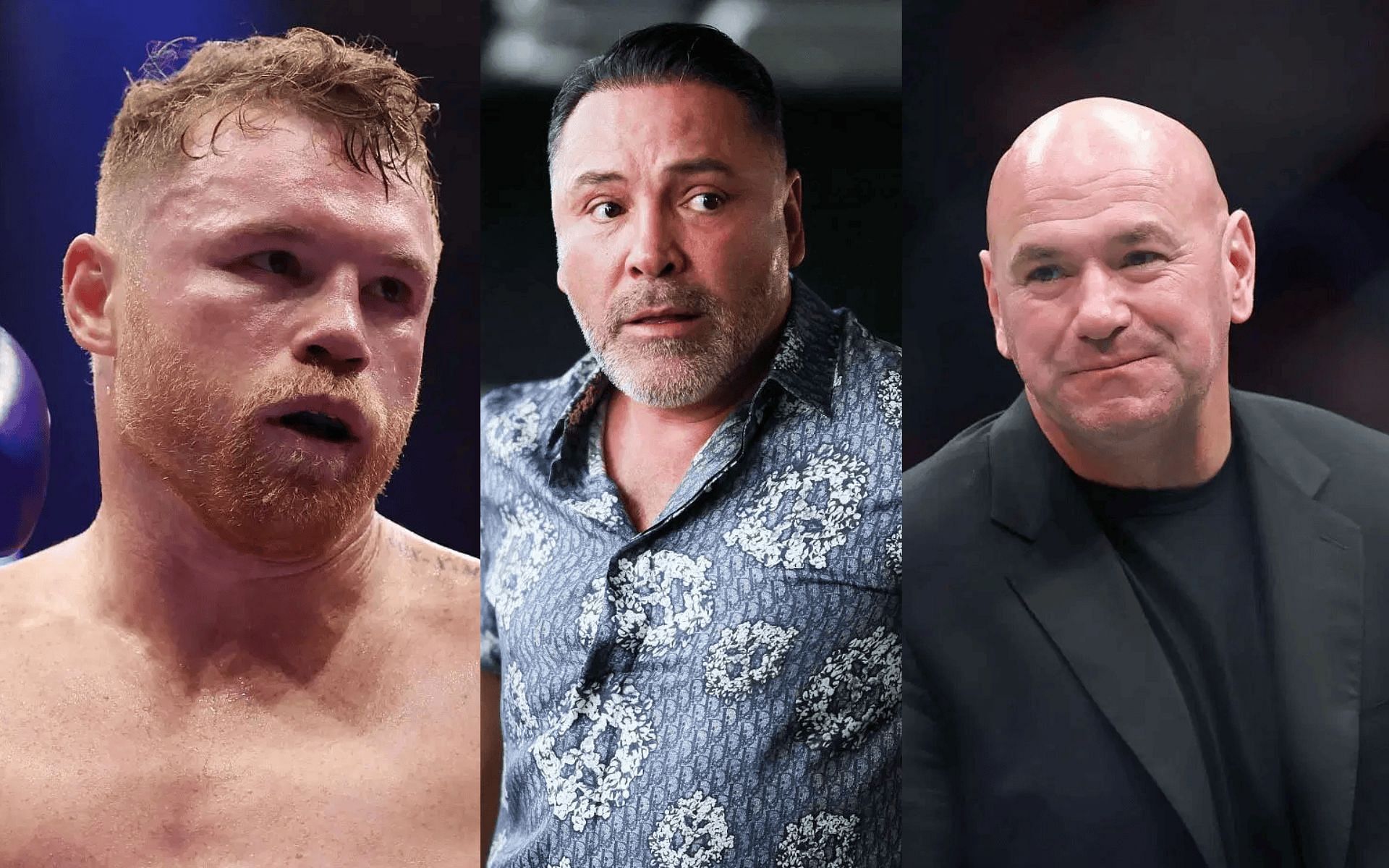 Oscar De La Hoya (middle) raises concerns surrounding Canelo Alvarez