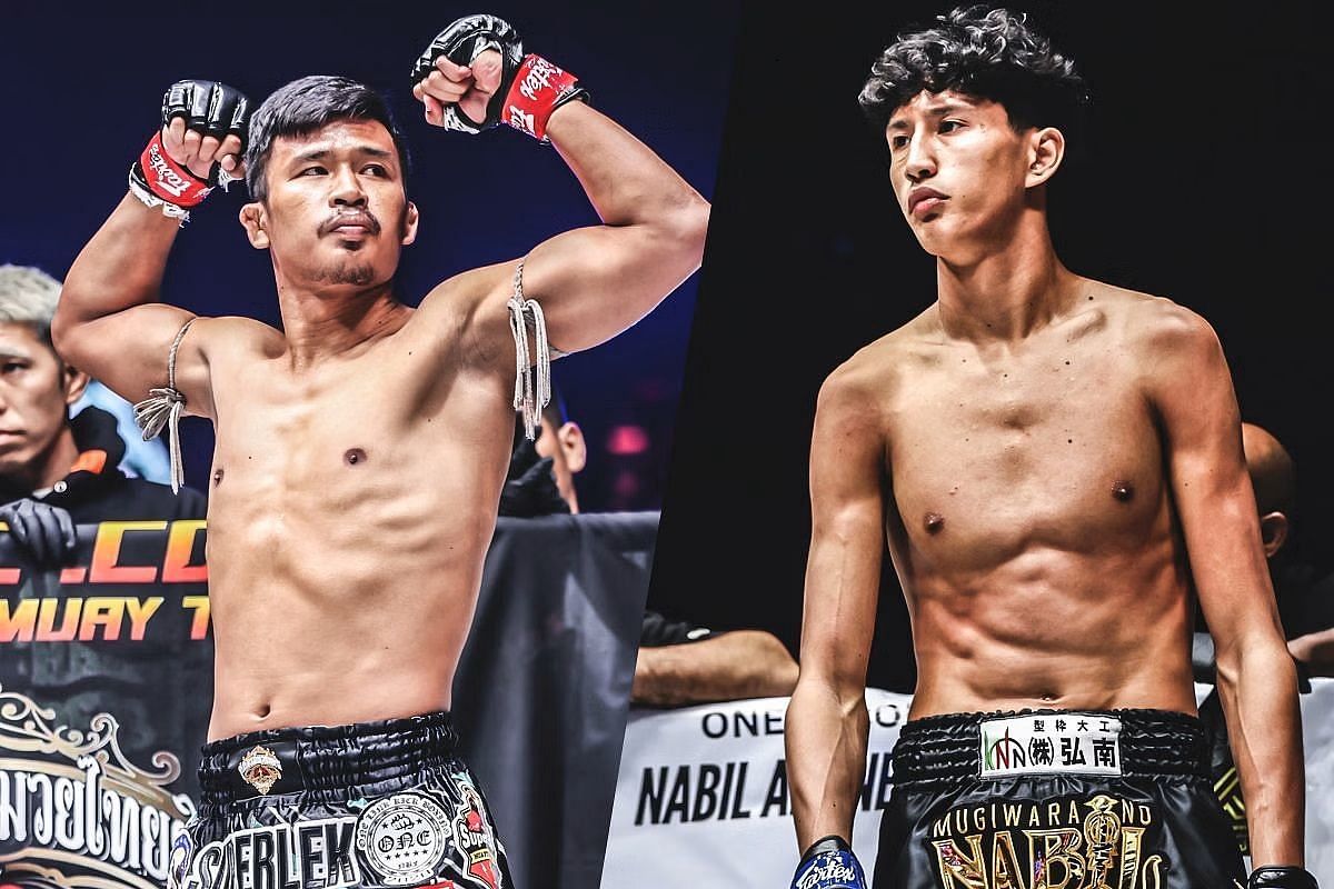 (From left) Superlek Kiatmoo9 and Nabil Anane.