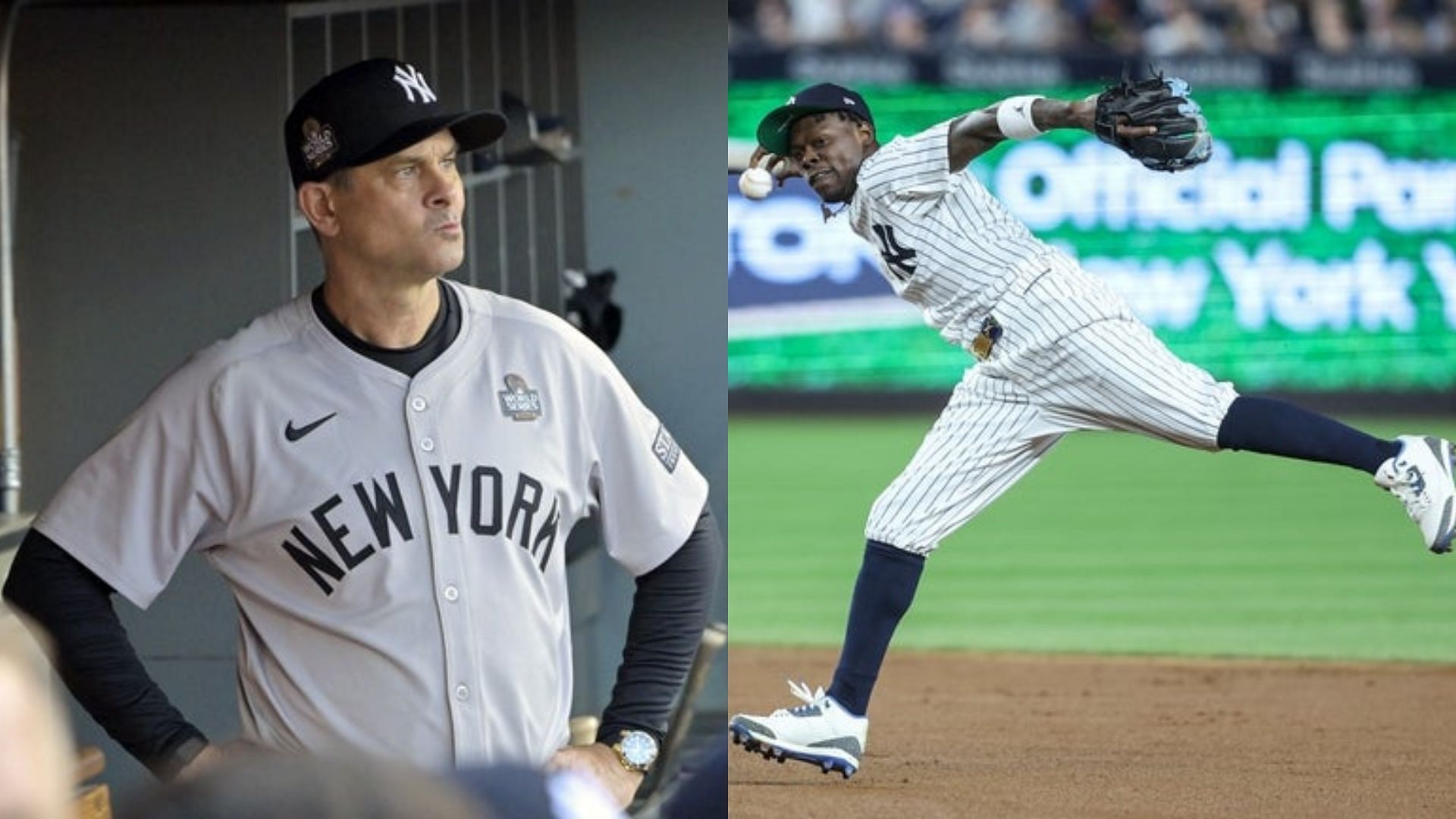 New York Yankees Manager Aaron Boone &amp; Jazz Chisholm Jr.