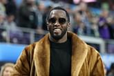 Grey-haired Diddy seen flashing "love" sign to his family in courtroom sketch during his trial