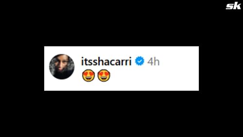 Screenshot of the comment from the Instagram post