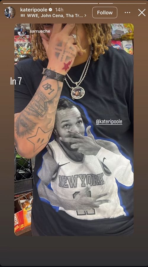 Kateri Poole drops 2-word reaction after the New York Knicks beat the Indiana Pacers - Image source: Instagram/kateripoole