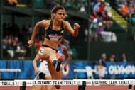 Sydney McLaughlin during the 2016 U.S. Olympic Track & Field Team Trials(Photo by Patrick Smith/Getty Images)