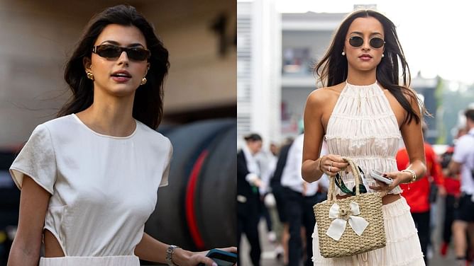 Pierre Gasly's girlfriend Kika Gomes makes a fashion statement with Charles Leclerc's partner Alexandra Saint-Mleux