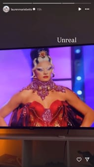 Image via Lauren Betts' Instagram story.