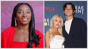 Simone Biles sends 2-word message to Taylor Fritz's girlfriend Morgan Riddle after noticing her glamorous Kentucky Derby outfit