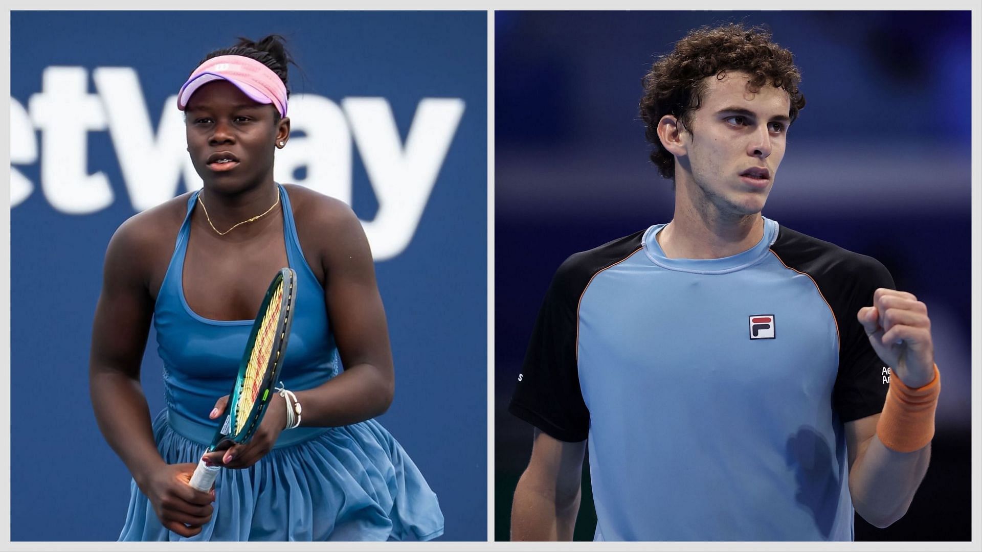 Victoria Mboko and Juan Manuel Cerundolo will be in action on Day 5 of the French Open 2025 qualifiers. (Photos: Getty)