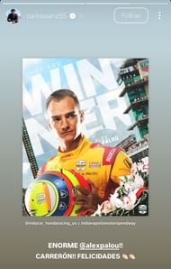 Credit: Carlos Sainz's Instagram/@carlossainz55