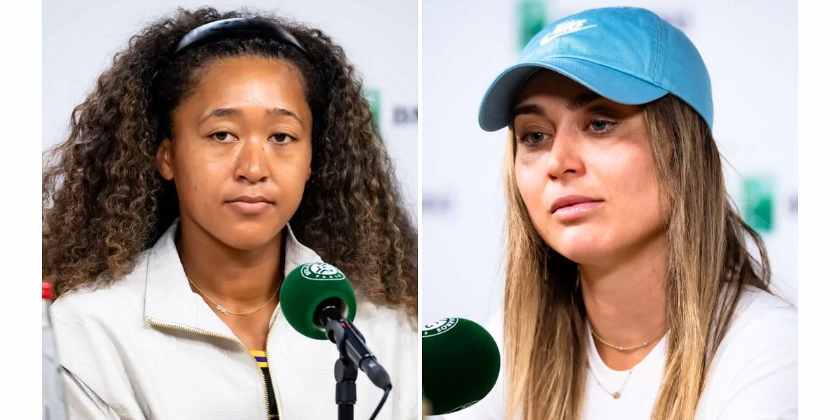 Naomi Osaka (L) and Paula Badosa (R) (Image Source: Getty)