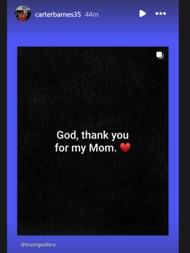 Carter Barnes also greets Gloria Govan a happy Mother's Day (source: IG/ carterbarnes35)