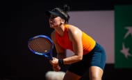 Andreescu in action at the Italian Open 2025 - Day Seven - Source: Getty