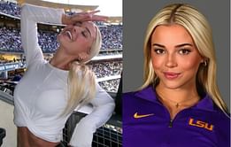Flau'jae Johnson's mom, Kia, drops 1-word reaction to Livvy Dunne's glam polka dot outfit for Kentucky Derby