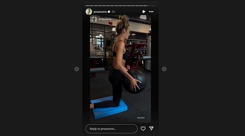A screenshot of Jena Sims' Instagram story - Image via Instagram@jenamsims