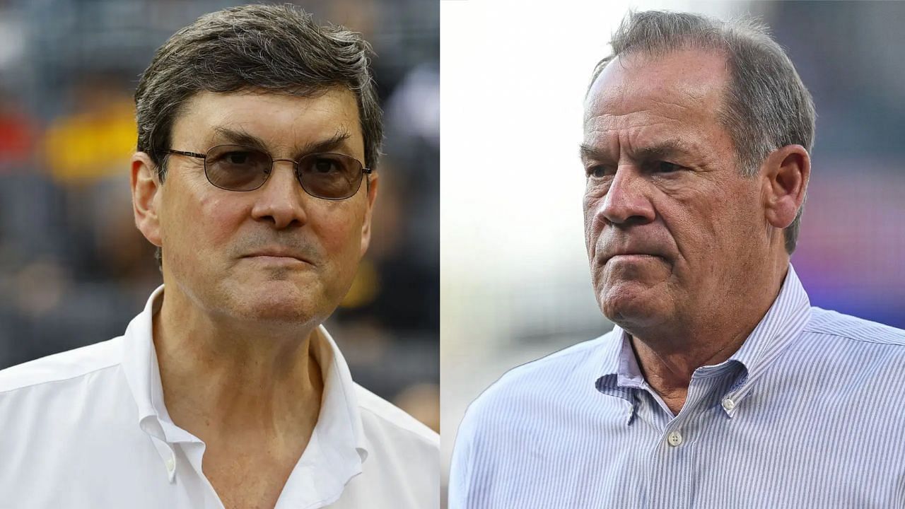 Pittsburgh Pirates owner Bob Nutting (L) and Colorado Rockies owner Dick Monfort (R) (Images from - Getty)