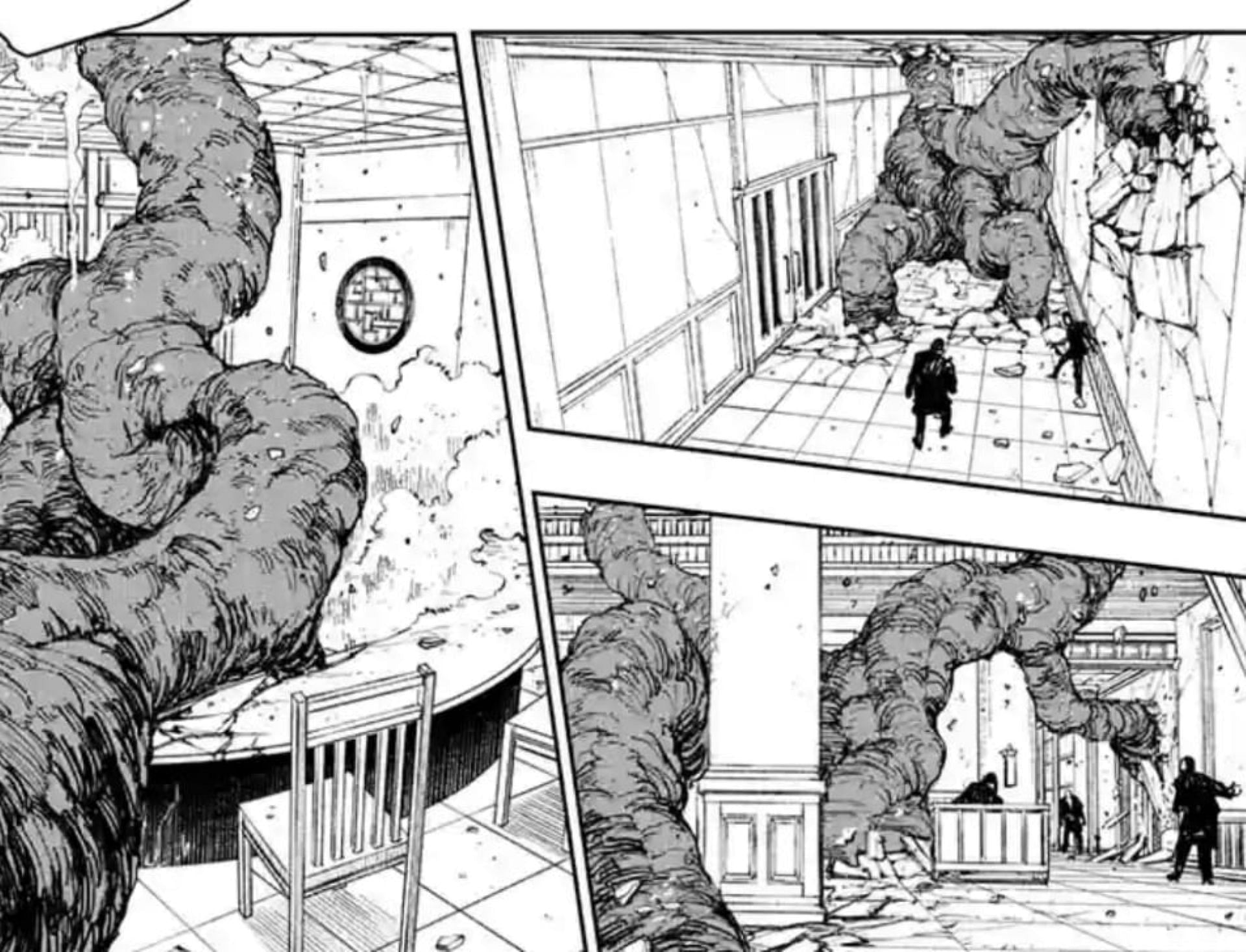 Pine Tree sorcery in the chapter (Image via Shueisha)