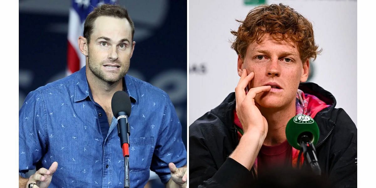 Andy Roddick (L) and Jannik Sinner (R) (Image Source: Getty)
