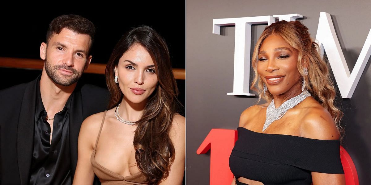 Serena Williams reacts to Grigor Dimitrov and girlfriend Eiza Gonzalez going public with their relationship | Image Source: Getty