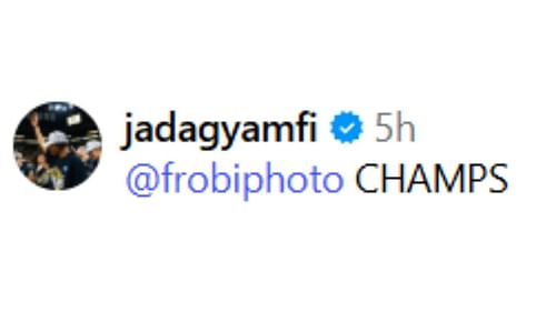 Jada Gyamfi reaction (@iowawbb/Instagram)