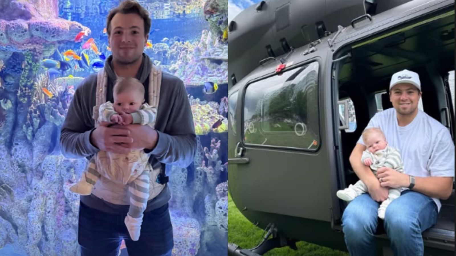 Charlie McAvoy and son Rhys enjoy 