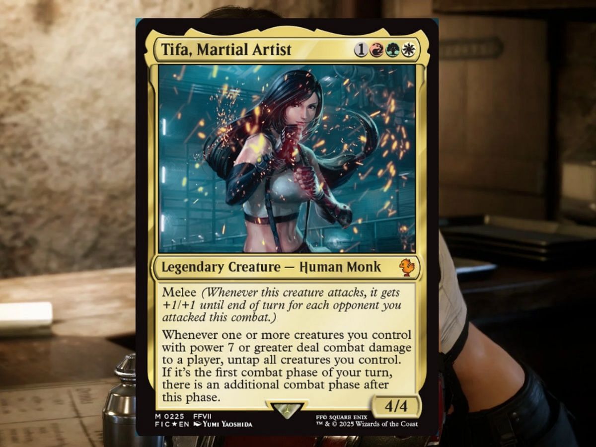 Tifa's a real powerhouse, just like we expected (Image via Square Enix and Wizards of the Coast)