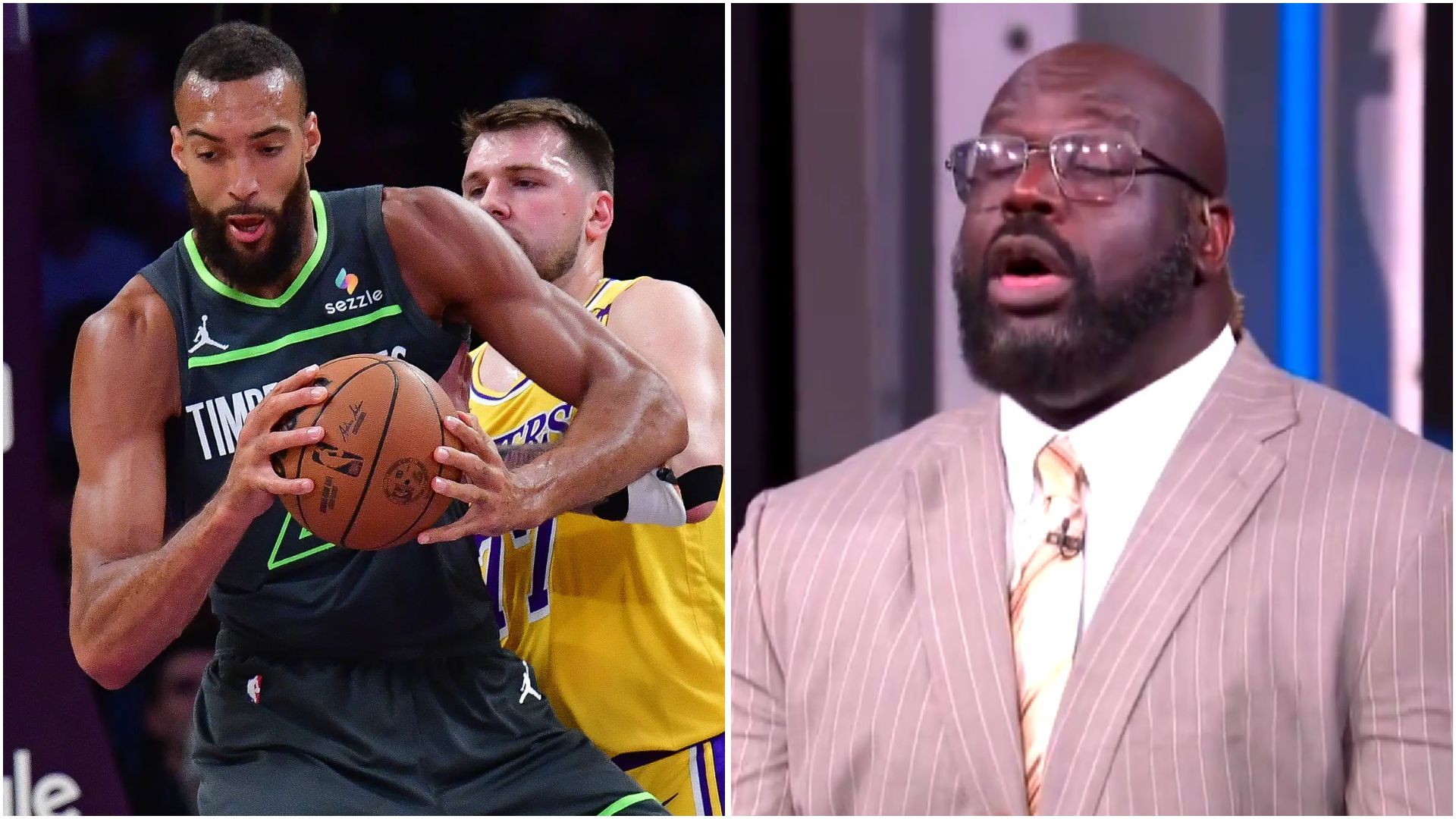 Shaquille O'Neal gets 'sick' after being forced to acknowledge Rudy Gobert's dominance against Lakers