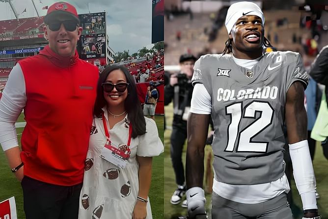 Liam Coen's wife Ashley has surprising announcement for Travis Hunter's fan who met Jaguars star in plane