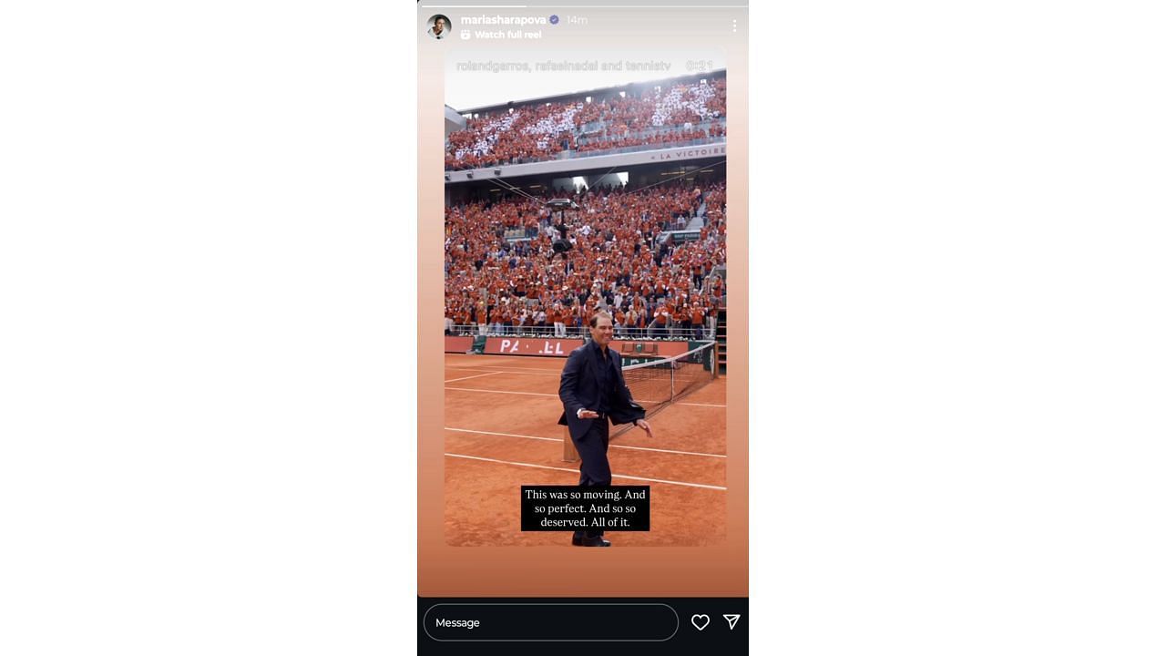 Maria Sharapova via Instagram