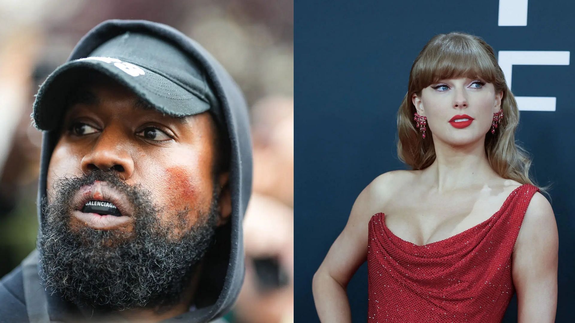 Kanye West and Taylor Swift (All images via Getty)