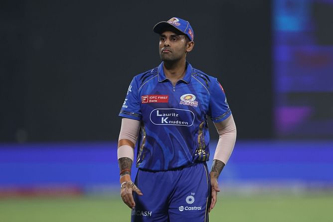 Suryakumar Yadav reacts hilariously as Gujarat Titans pacer tries to surprise him ahead of MI vs GT IPL 2025 match [Watch]