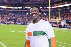 WATCH: Michael Irvin makes Anthony Edwards awkward after a kiss on NBA star's cheek