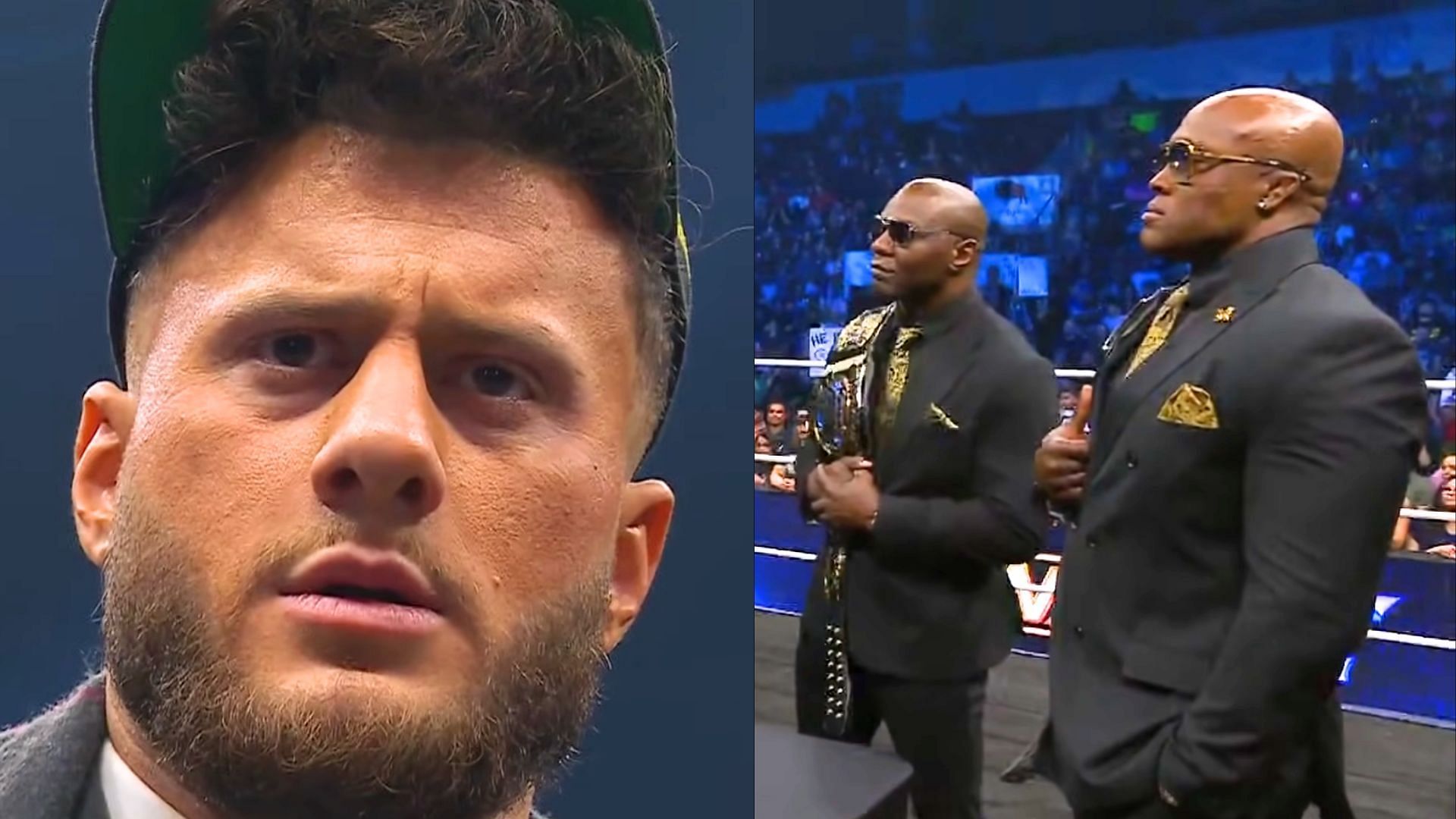 The Hurt Syndicate could get attacked at Double or Nothing. (Images via AEW YouTube) 