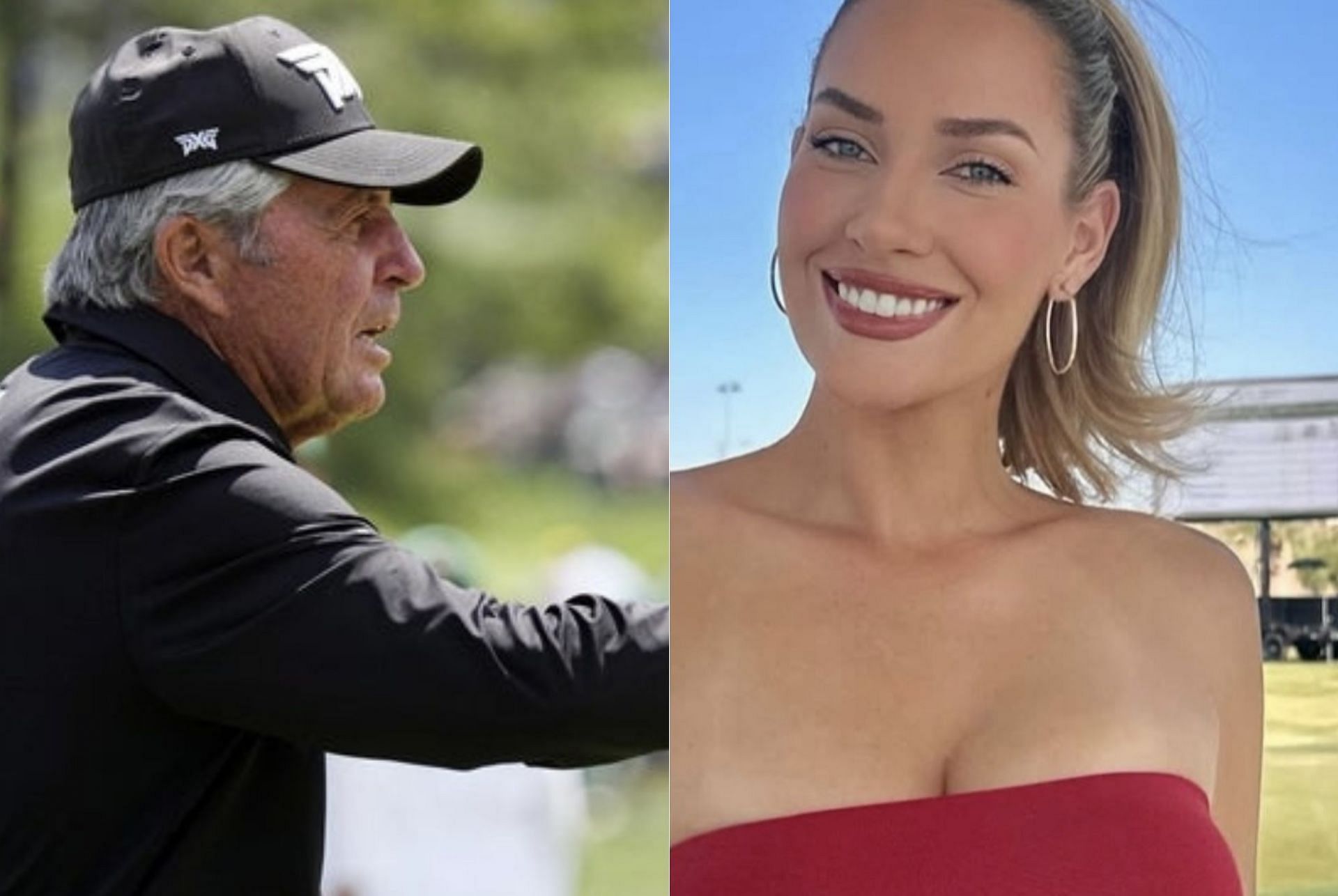 Golf Veteran Gary Player and Golf Influencer  Spiranac 