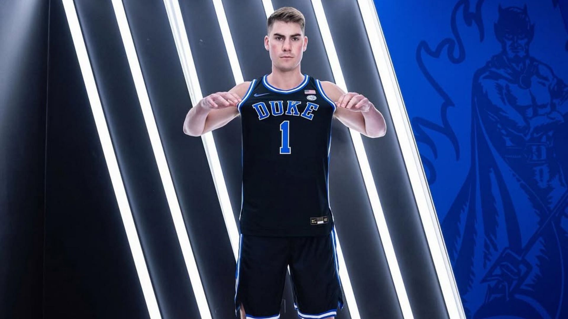 Jack Scott in a Duke Blue Devils jersey. - Source: @jack5scott on Instagram