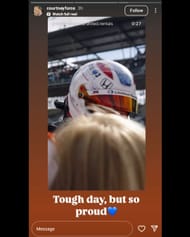Screenshot of Courtney Force's Instagram story via @courtneyforce