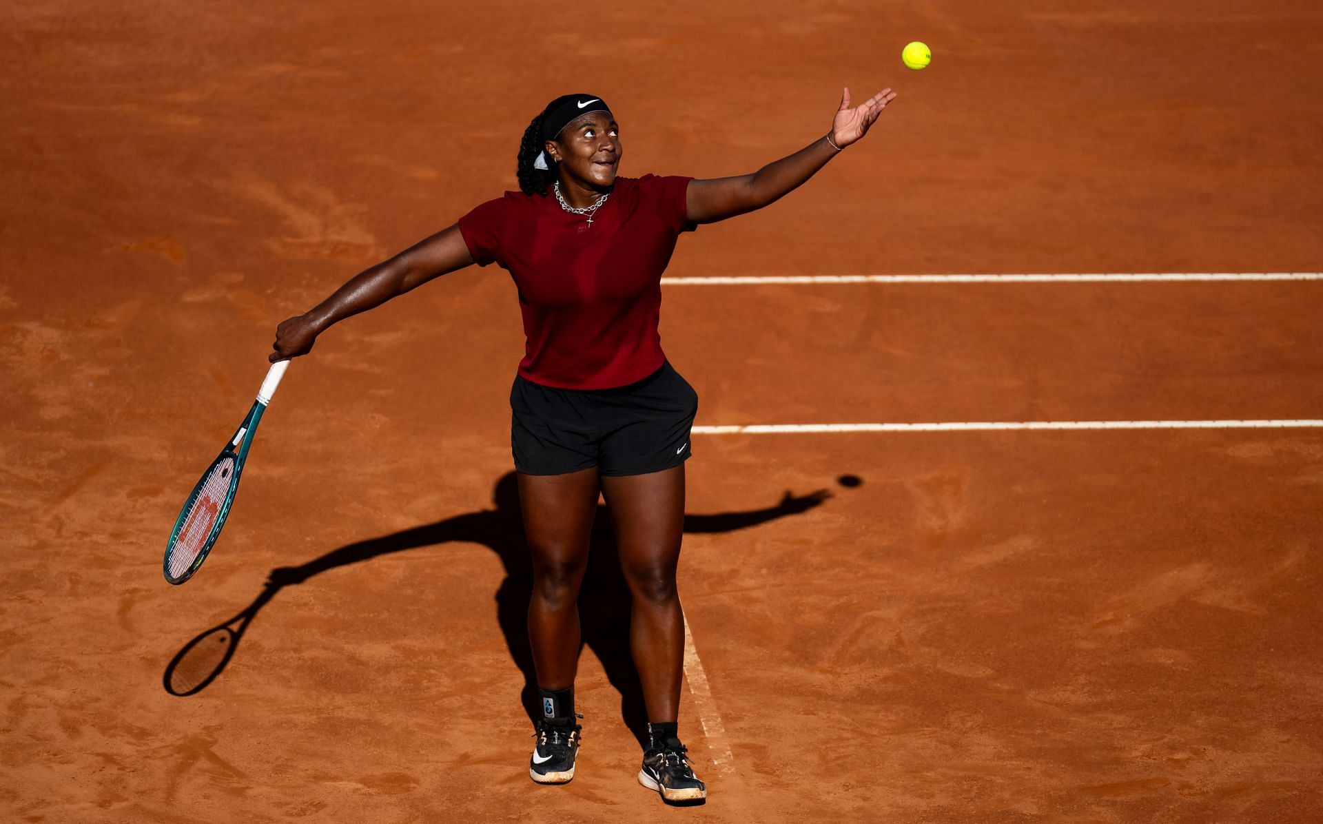 Hailey Baptiste at the Italian Open 2025. (Photo: Getty)